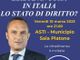 “Esiste ancora in Italia lo Stato di diritto?”. Se ne parlerà ad Asti con l'on. Enrico Costa