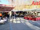 Banchi di ambulanti al mercato