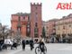 Un momento delle riprese in centro città. Ph Merfephoto
