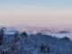 Bianco risveglio sull'ovadese e sulla Langa, dove le nevicate hanno insistito maggiormente (Foto Dati Meteo Asti)