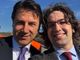 L'Onorevole Romano con il premier Conte durante la visita di quest'ultimo al cantiere dell'Asti-Cuneo
