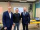 Il presidente Mario Sacco e il sindaco Rasero con il tecnico