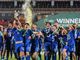 L'esultanza degli azzurrini dopo la vittoria con il Portogallo (foto FIGC)