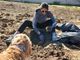 I volontari di Protect our home al lavoro a Villafranca