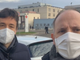 Maurizio Rasero e Giovanni Messori Ioli, fuori dall'ospedale Cardinal Massaia