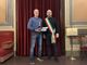 L'astigiano Mauro Gerbi vincitore del campionato di tennis over 55, ricevuto dal sindaco