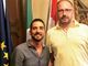 Il consigliere Paride Candelaresi con il sindaco Maurizio Rasero
