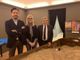 il presidente Pierluigi Vaccaneo, il vicesindaco vicario Laura Capra e il presidente ACA Giuliano Viglione