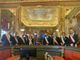 La delegazione con Philip Close, sindaco di Bruxelles.