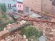 Tegole e calcinacci crollati a Tonco (Foto Fabio Trinchero, canale Telegram Dati meteo Asti)