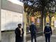 da sinistra l'assessore alla Protezione Civile Raffaella Basso, il Sindaco Paolo Lanzavecchia e il comandante di Polizia Locale Diego Zoppini.