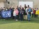 La festa di accoglienza a scuola alla presenza di volontari e dei sondaci