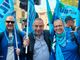 I funzionari Uiltucs di Biella, Novara, Asti, Alessandria e Cuneo della Uiltucs. Al centro Ferdinando Ferrigno di Asti