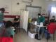 Vaccinazioni in uno dei centri della Protezione Civile