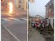 Rottura di una tubazione del gas metano a Monale e successivo incendio. Al lavoro i vigili del fuoco