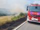Un incendio sterpaglie coinvolge canneto a Montechiaro
