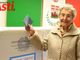 La 97enne al seggio per votare