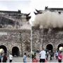 Cina, crolla il tetto della Torre del Tamburo: aveva 650 anni - Video