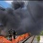 Incendio a Pompei vicino ai binari, stop alla Circumvesuviana