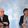 Franco Calcagno e Marina Di Donato in una foto d'archivio Franco Calcagno e Marina Di Donato in una foto d'archivio