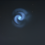 Due immagini della spirale luminosa comparsa nei cieli