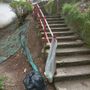 La scala di corso Einaudi che dà su corso Savona