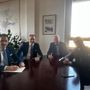 In foto: Luigi Giacomini (assessore alla Sicurezza), Alberto Cirio (governatore), Sergio Ebarnabo (consigliere regionale), Riccardo Saracco (comandante del Corpo dei Vigili Urbani)