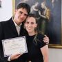 Alessio Mancellari con la mamma (MerfePhoto)