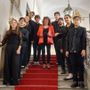Foto di gruppo per i componenti del MagichArpeEnsemble