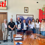 I rappresentati delle cantine e gli organizzatori dell'evento Ciclovino