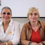 Arianna Franco (Cgil) con la dipendente del Comune di Castel Boglione, Federica Perissinotto