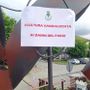 Il cartello voluto dall'Amministrazione comunale dopo gli atti vandalici