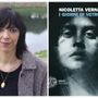 Nicoletta Verna e la copertina del suo romanzo