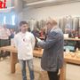 Lo chef Simone Grazioso intervistato dal giornalista Filippo Larganà