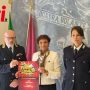 Il commissario Luca Colussi, il questore Marina Di Donato e l'ispettore Giulia Rissone (Ph J.Dem.A.)