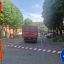 Lavori in piazza Catena questa mattina
