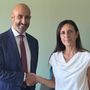 La dottoressa Morando con il direttore generale dell'Asl AT Giovanni Gorgoni