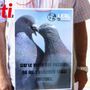 Il sit in di diverse associazioni animalista e ambientaliste contro il piano