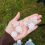 Grandine ad Agliano (ph. Dati Meteo Asti)