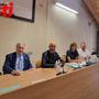 Claudio Lucia, presidente ordine dei medici, Giovanni Gorgoni, direttore generale Asl At, Valeria Moro vicepresidente infermieri, Roberto Cherchi tesoriere alla presentazione dell'evento