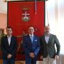 Il presidente della Regione Piemonte Alberto Cirio in visita istituzionale ad Asti