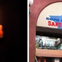 Un'immagine relativa l'attacco avvenuto nella notte e, nel riquadro di destra, la Casa del Popolo