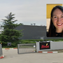 La sede astigiana di Itron e, nel riquadro, Deborah Petruccelli