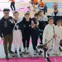 I piccoli spadisti con i tecnici Pasqua e Mandarini I piccoli spadisti con i tecnici Pasqua e Mandarini