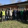 Il gruppo alpini con il sindaco di Asti Maurizio Rasero
