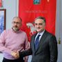 Il neo segretario con il presidente della Provincia e sindaco, Maurizio Rasero (MerfePhoto)
