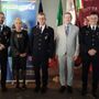 Da sinistra: Gianni Franchino (comandante Giaveno), Fiorella Passerini (vicecomandante Rovereto),  Silvano Sillano (comandante Nizza Monferrato), Roberto Benigni (Comando Numana), Lorenzo Nesto (vicecomandante Nizza Monferrato)
