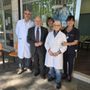 Il dottor Lucia con i medici Valter Saracco, Irene Novarese, Marina Gavosio con l'infermiera Monica Il dottor Lucia con i medici Valter Saracco, Irene Novarese, Marina Gavosio con l'infermiera Monica