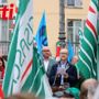 Sauro Rossi ritratto durante il comizio (ph. Merfephoto - Efrem Zanchettin)