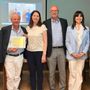 il dottor Aubert con i quattro sindaci e Claudio Lucia